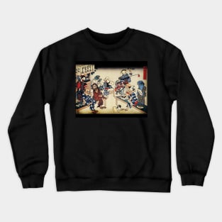 Yokai Monsters Japanese Woodcut print Crewneck Sweatshirt